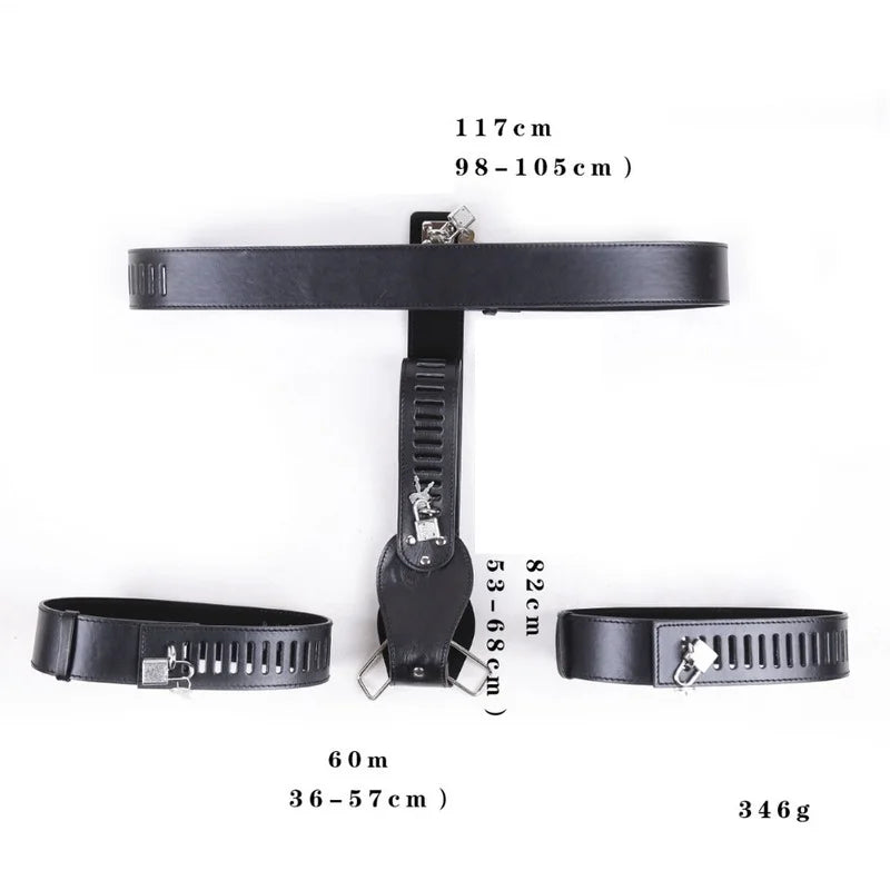 Chastity belt (BDSM leather look)