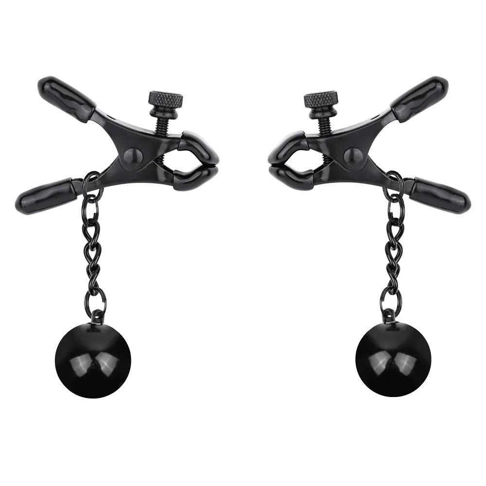 Weighted Nipple Clamps (Silver or Black)