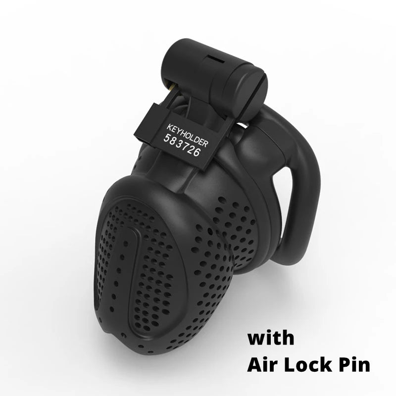 Male Chastity Device (Small Boy) with Flat Ring (Black or White)