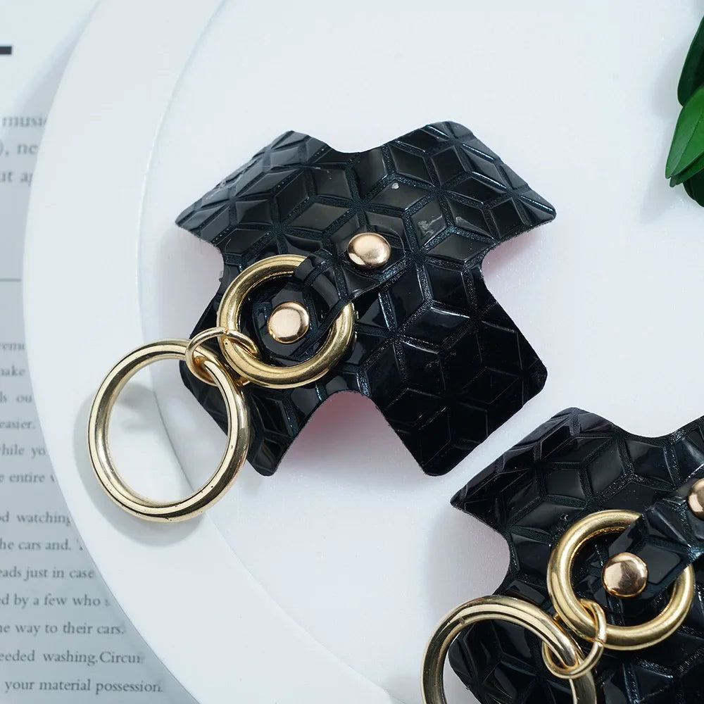 Cross Nipple-Covers with Ring (Gold or Silver)