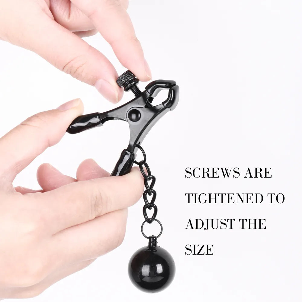 Weighted Nipple Clamps (Silver or Black)