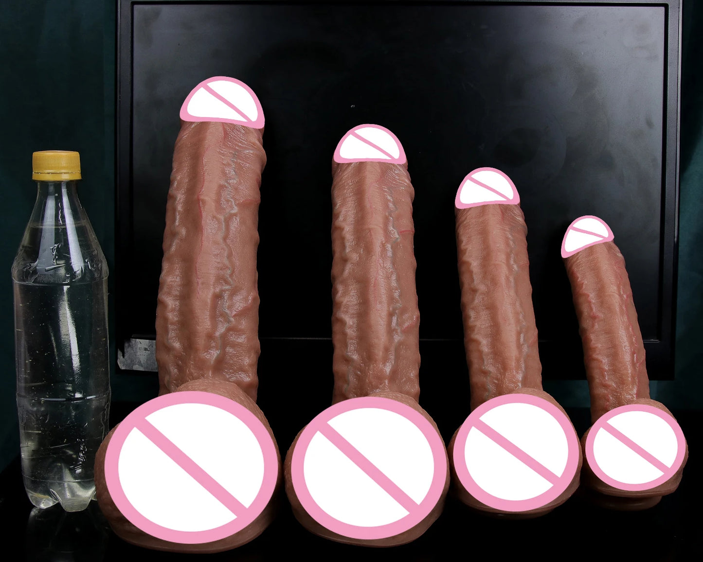 Realistic Huge Penis - Skin Feel with Veins (Suction Cup)