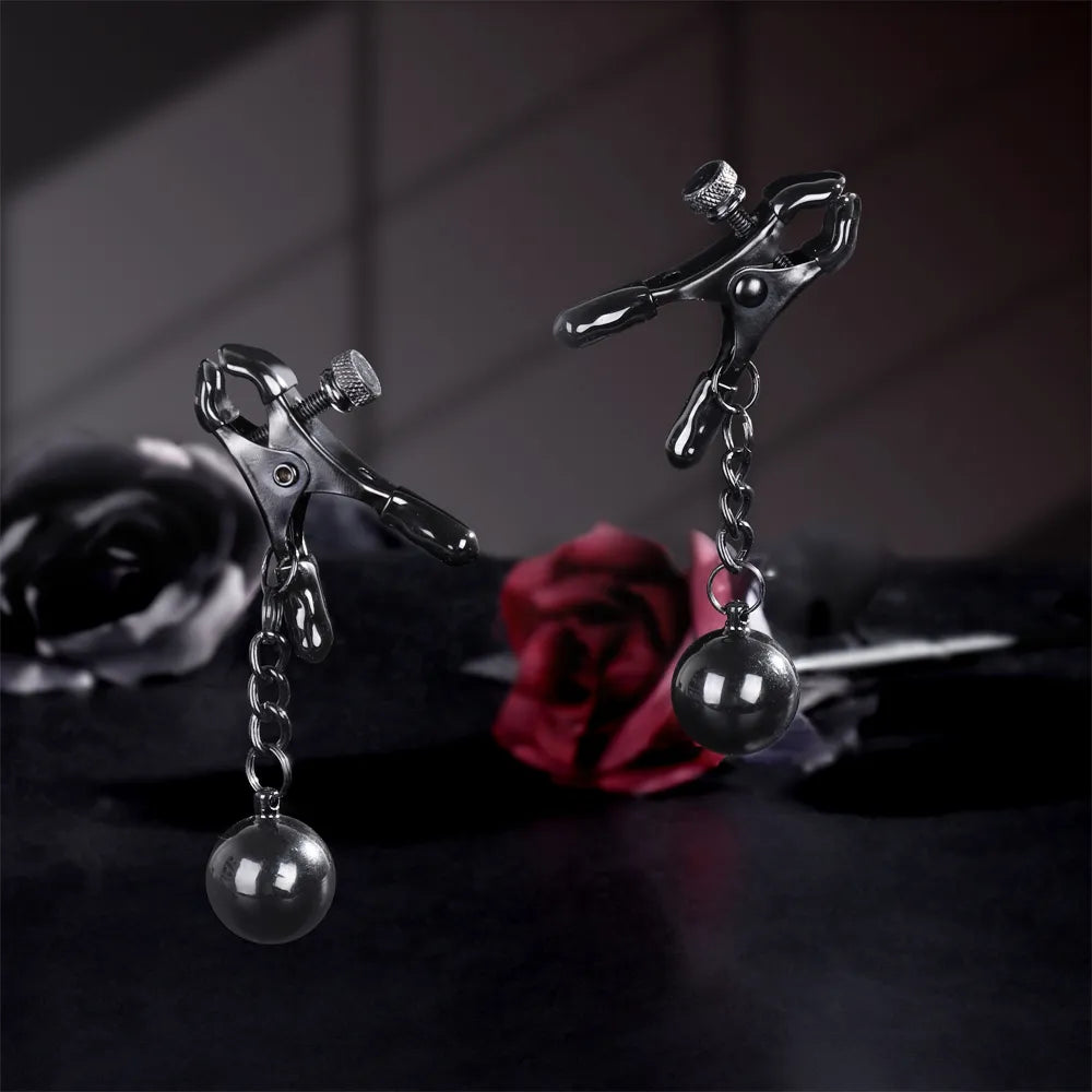 Weighted Nipple Clamps (Silver or Black)