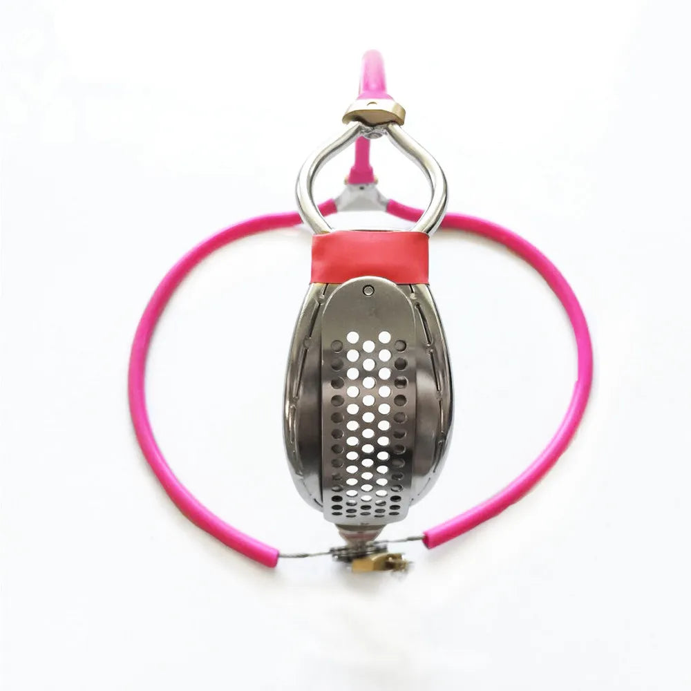 Vagina chastity belt with exposed anal (black or pink)