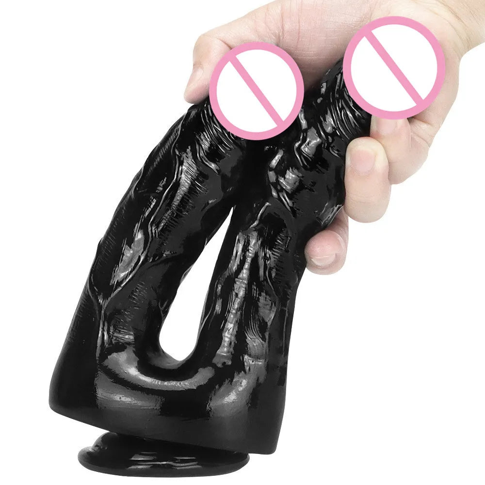 Suction Cup Dildo for Double Penetration