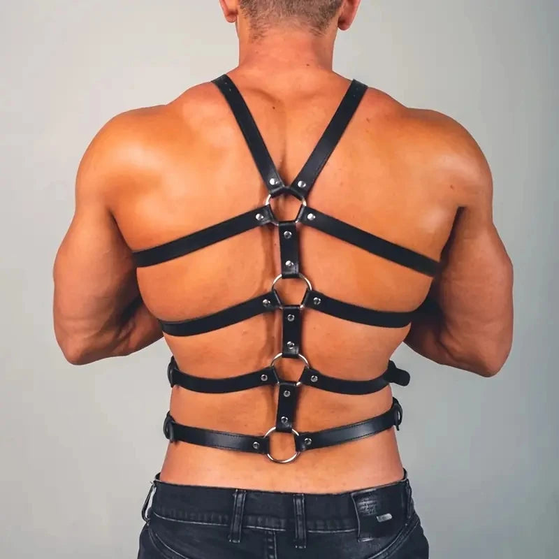 Mens dom harness (black or red)