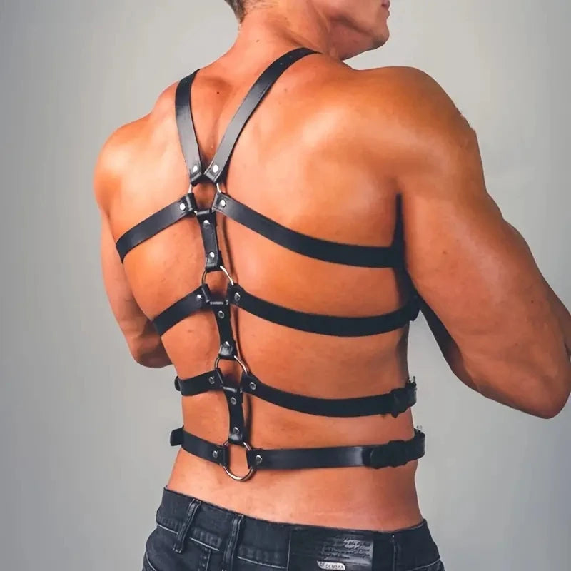 Mens dom harness (black or red)